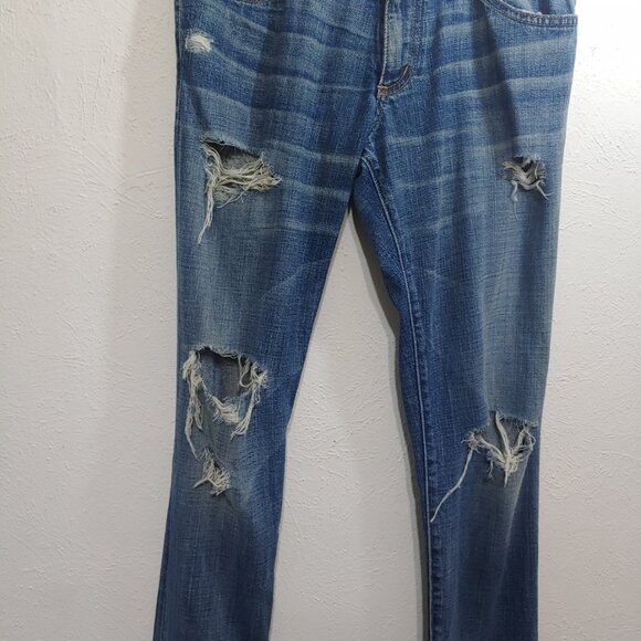 Current Elliott Loved Destroyed Jeans Sz 27 W31 x L32 - Picture 3 of 8